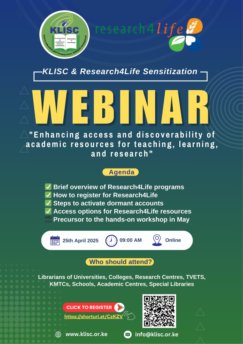 Research4Life Sensitization: Enhancing Access and Discoverability of Academic Resources for Teaching, Learning and Research